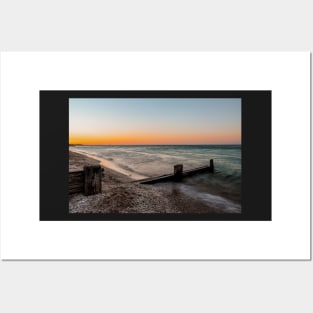 Sunset at McCrae Beach, Mornington Peninsula, Victoria, Australia. Posters and Art